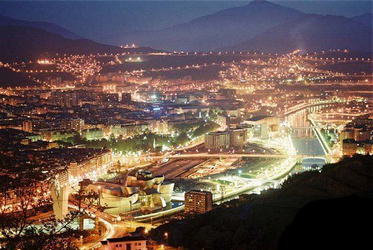 Bilbao at night