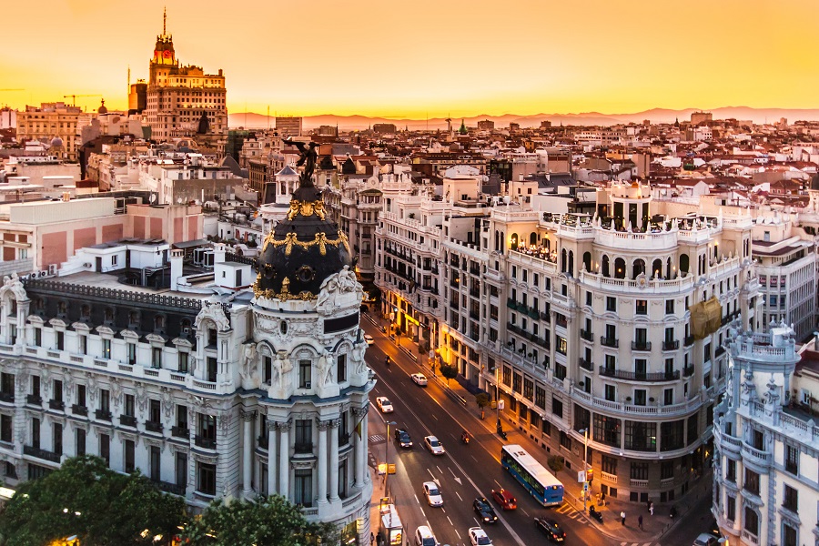 Artikelbild Madrid Sonnenuntergang