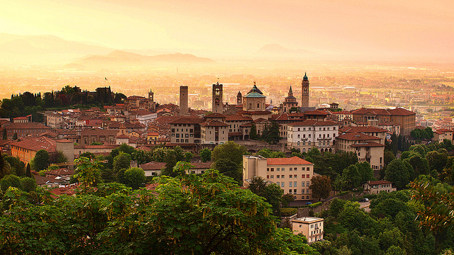 Monumenti caratteristici città di Bergamo