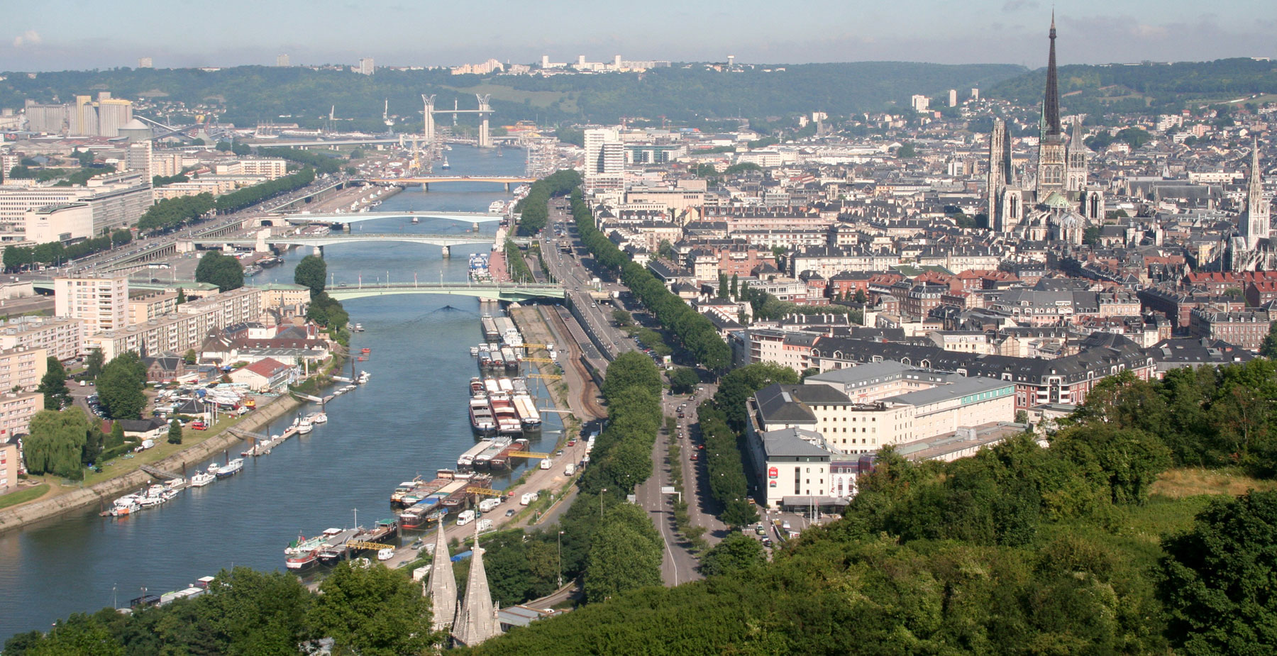frankreich rouen bruecken