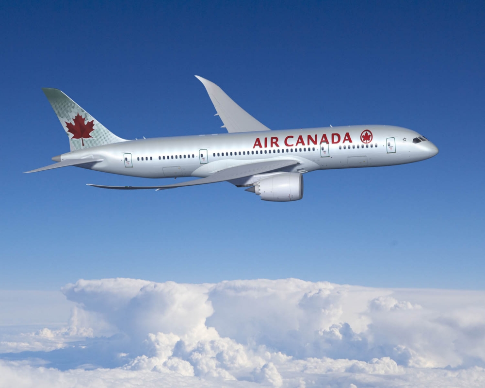 Air Canada 787 inside