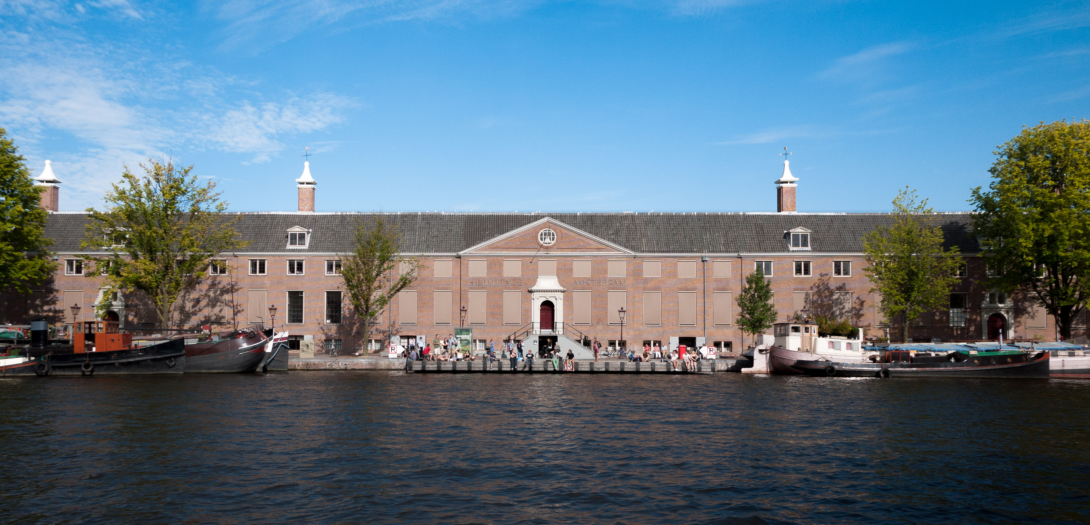 Amstel river façade Hermitage Amsterdam
