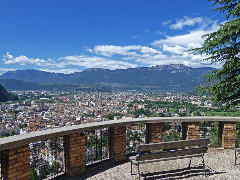 D 0848 aussicht oswaldpromenade vista su bolzano s osvaldo