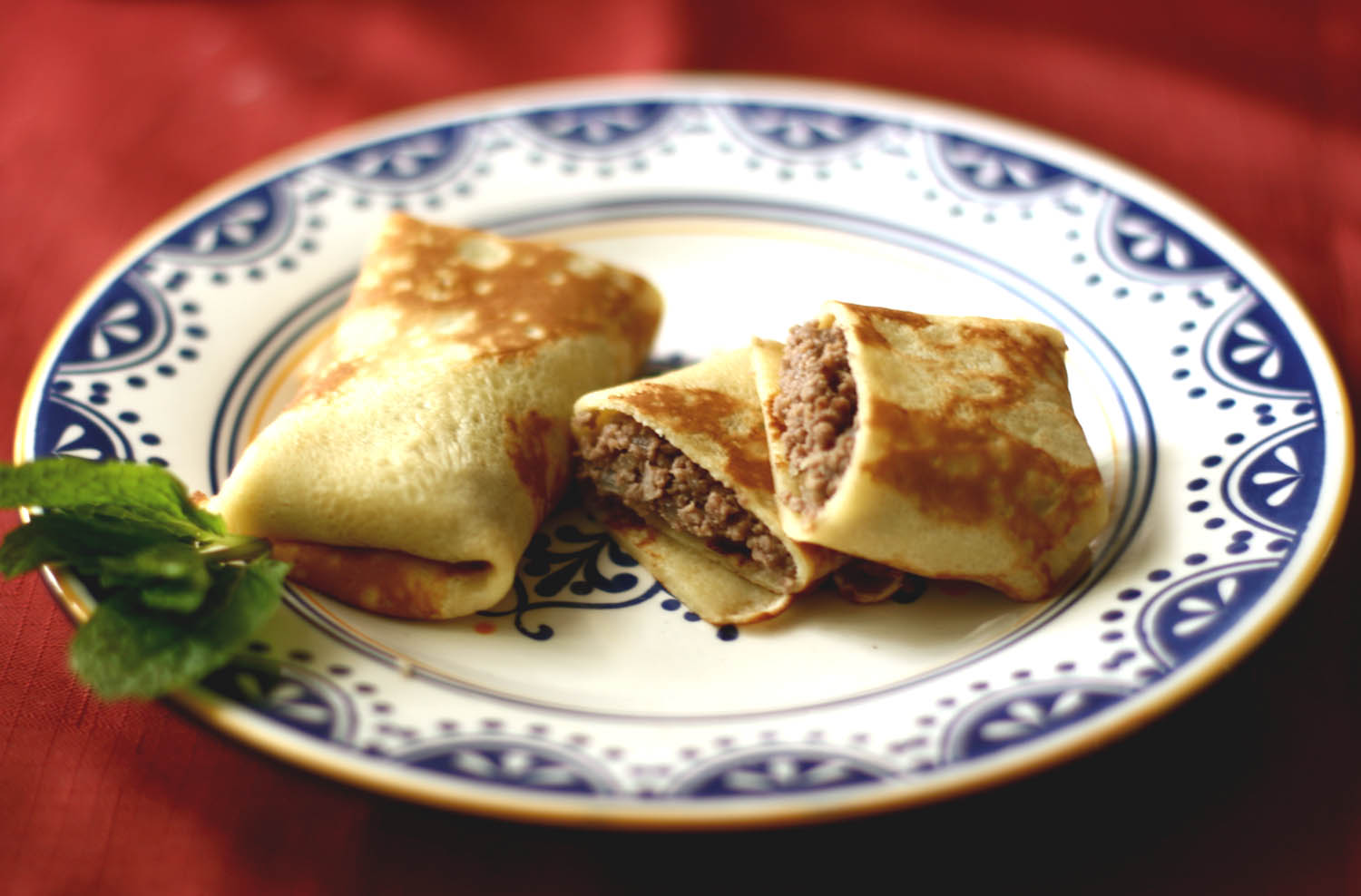 crepes stuffed with meat1