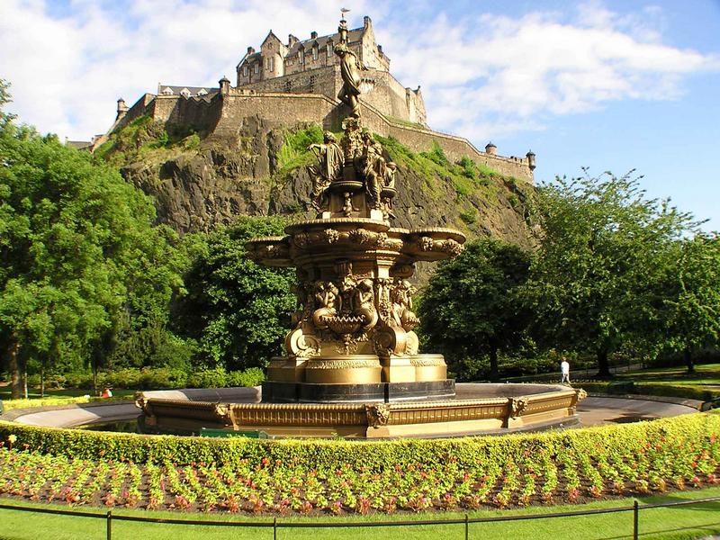 edimburgo castello luce