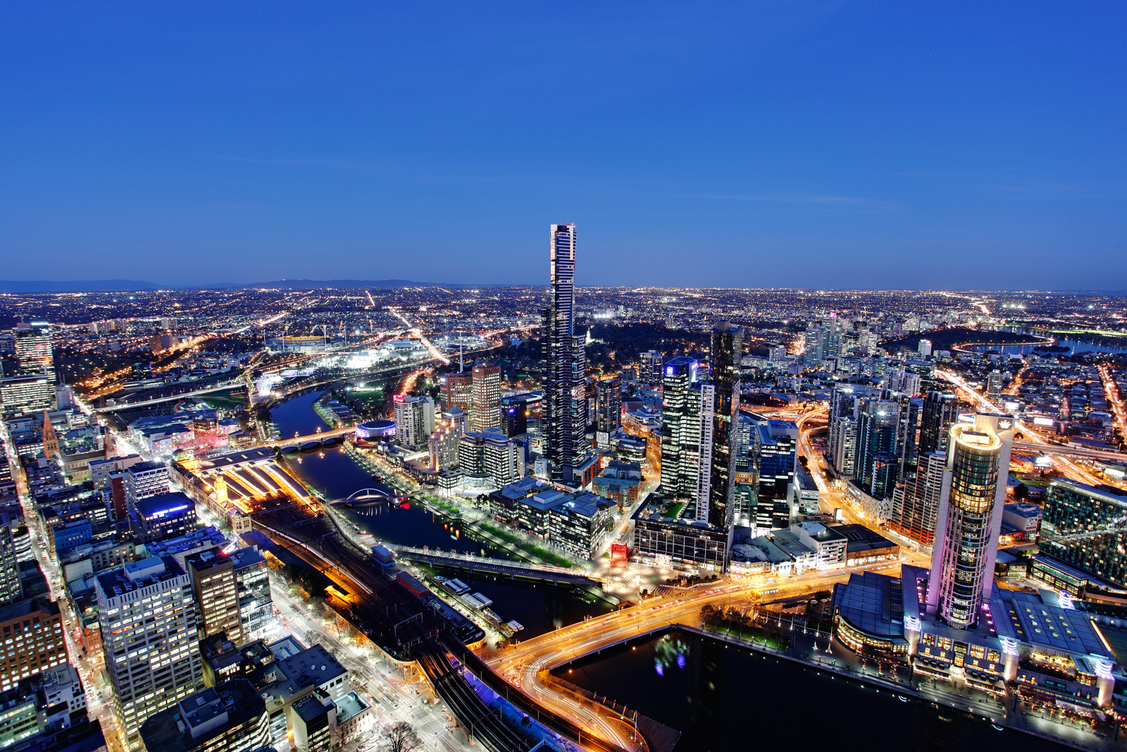 Melbourne by night
