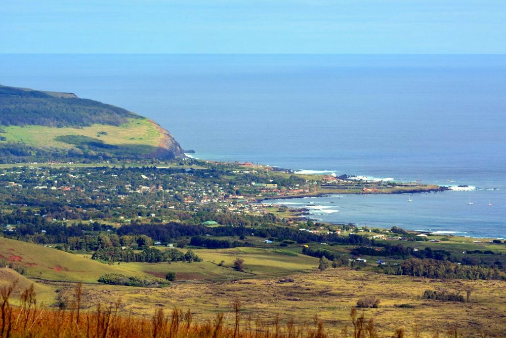 hanga roa vista desde el terevaka