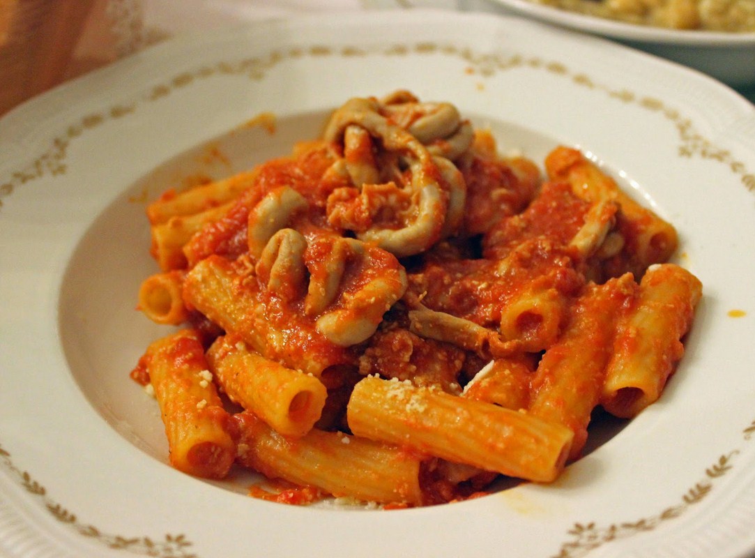 Rigatoni con la Pajata