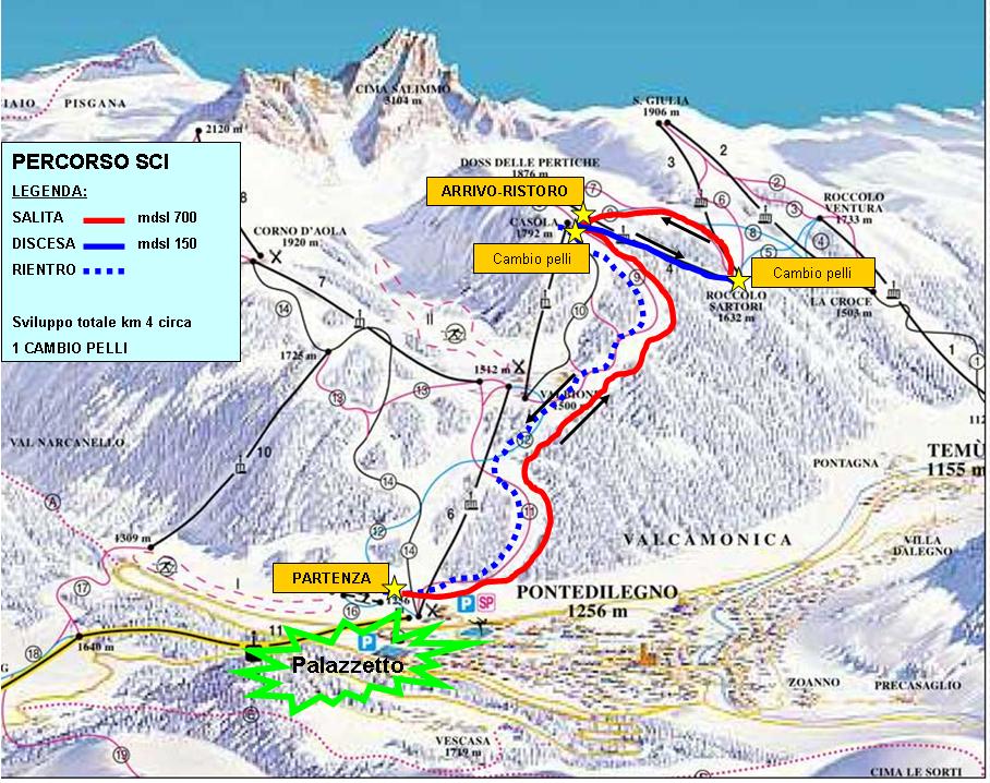 Migliori piste da sci di Ponte di legno
