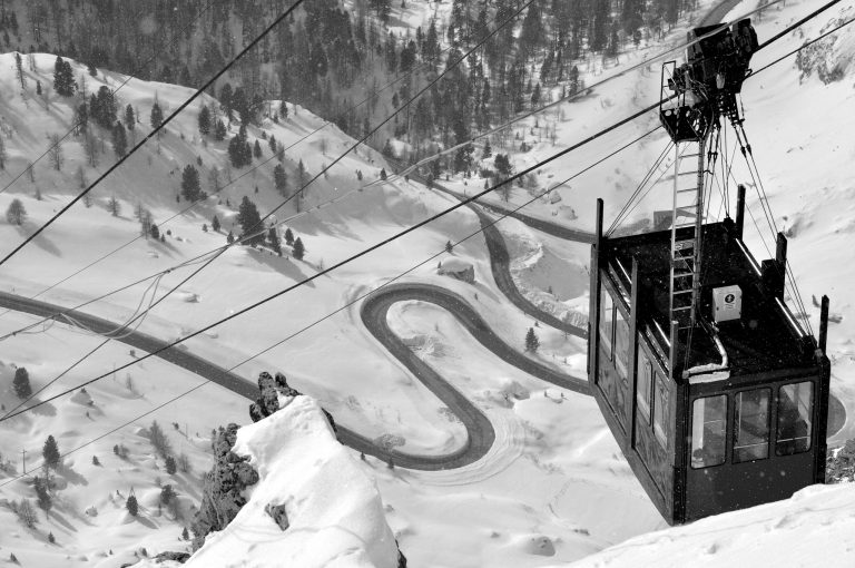 piste da sci a Corvara Alta Badia