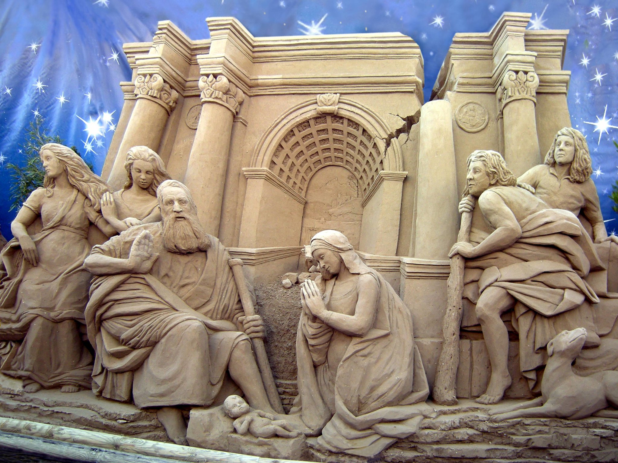 presepe di sabbia jesolo