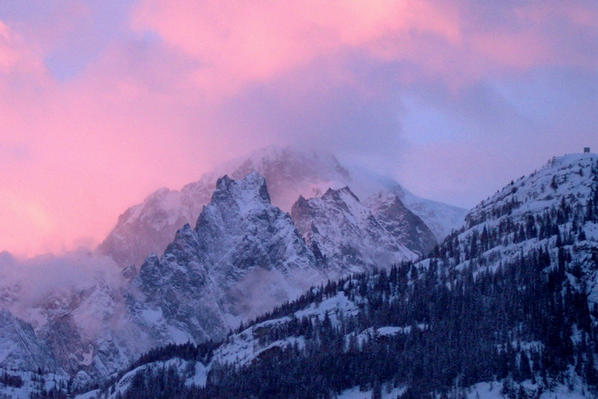cena sulle alpi
