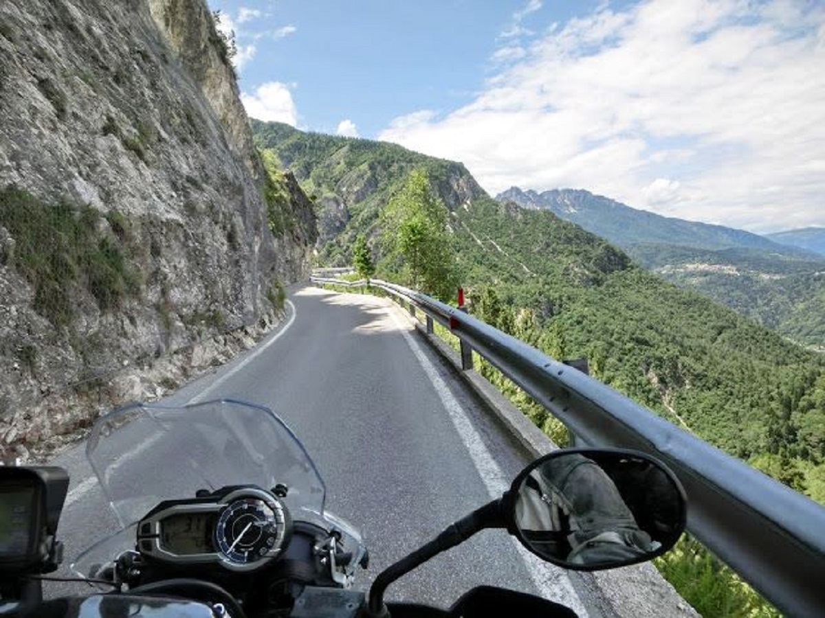 monti simbruini in moto