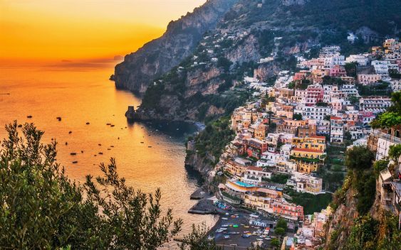 tramonto costiera amalfitana