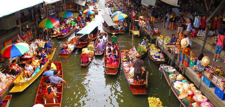 mercato galleggiante bangkok come arrivare