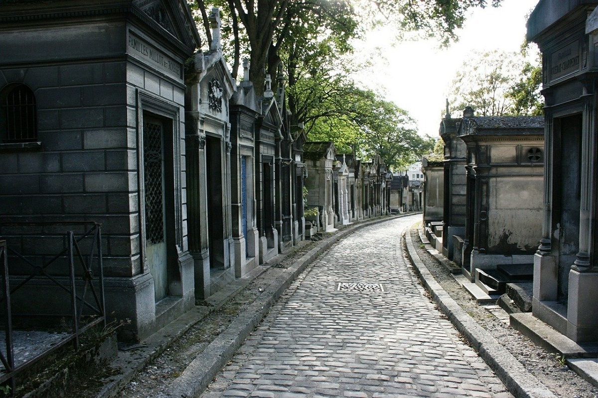 Cimitero Pere Lachaise mappa tombe famose