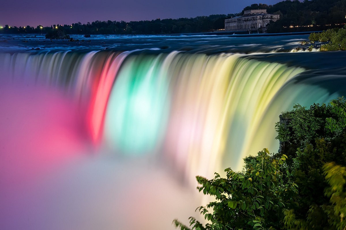 Festival luci cascate Niagara