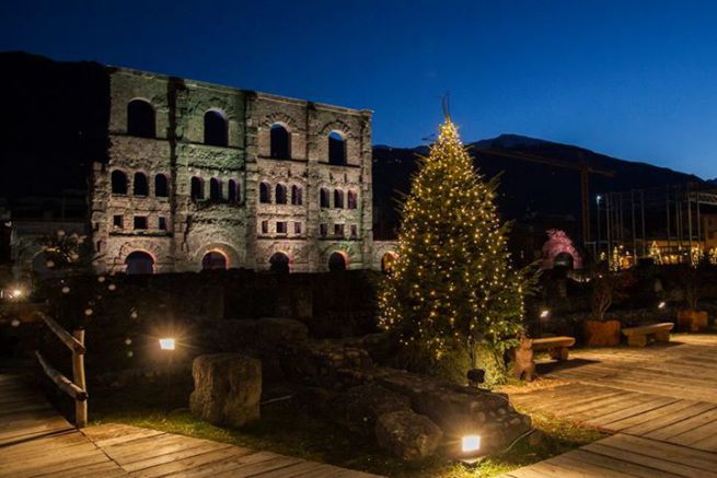 teatro romano mercatini di natale aosta 2021