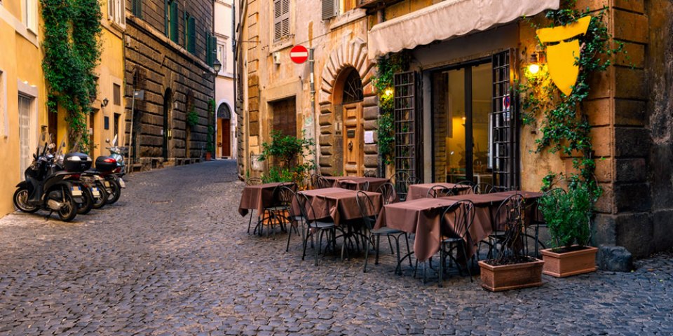 Cena in una tipica osteria