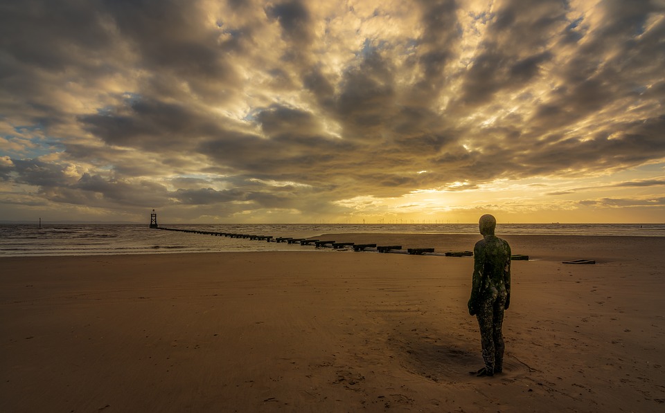 Crosby Beach a Liverpool