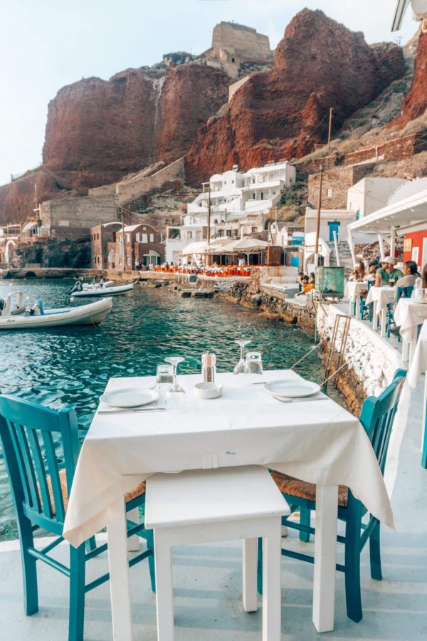 santorini isole greche inverno