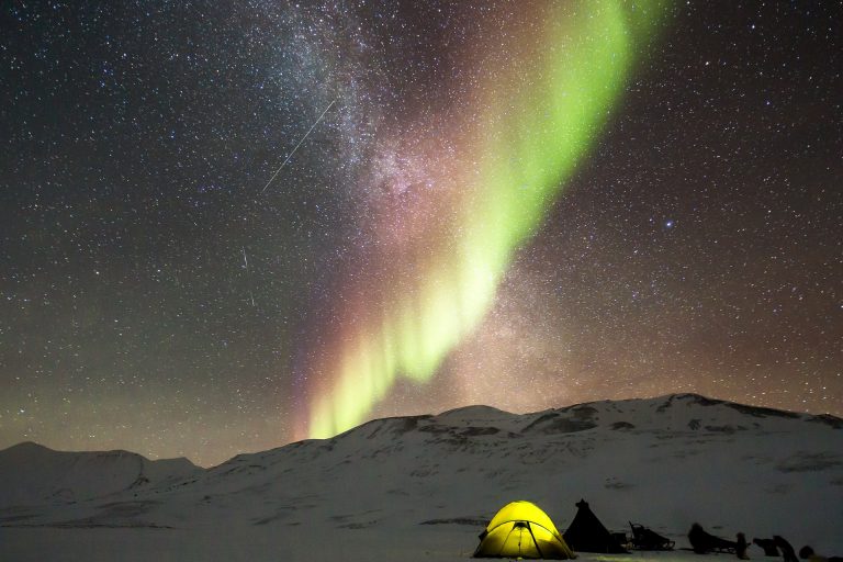 Aurora boreale in Svezia
