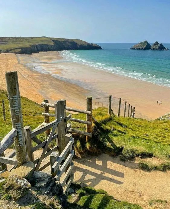 holywell bay beach