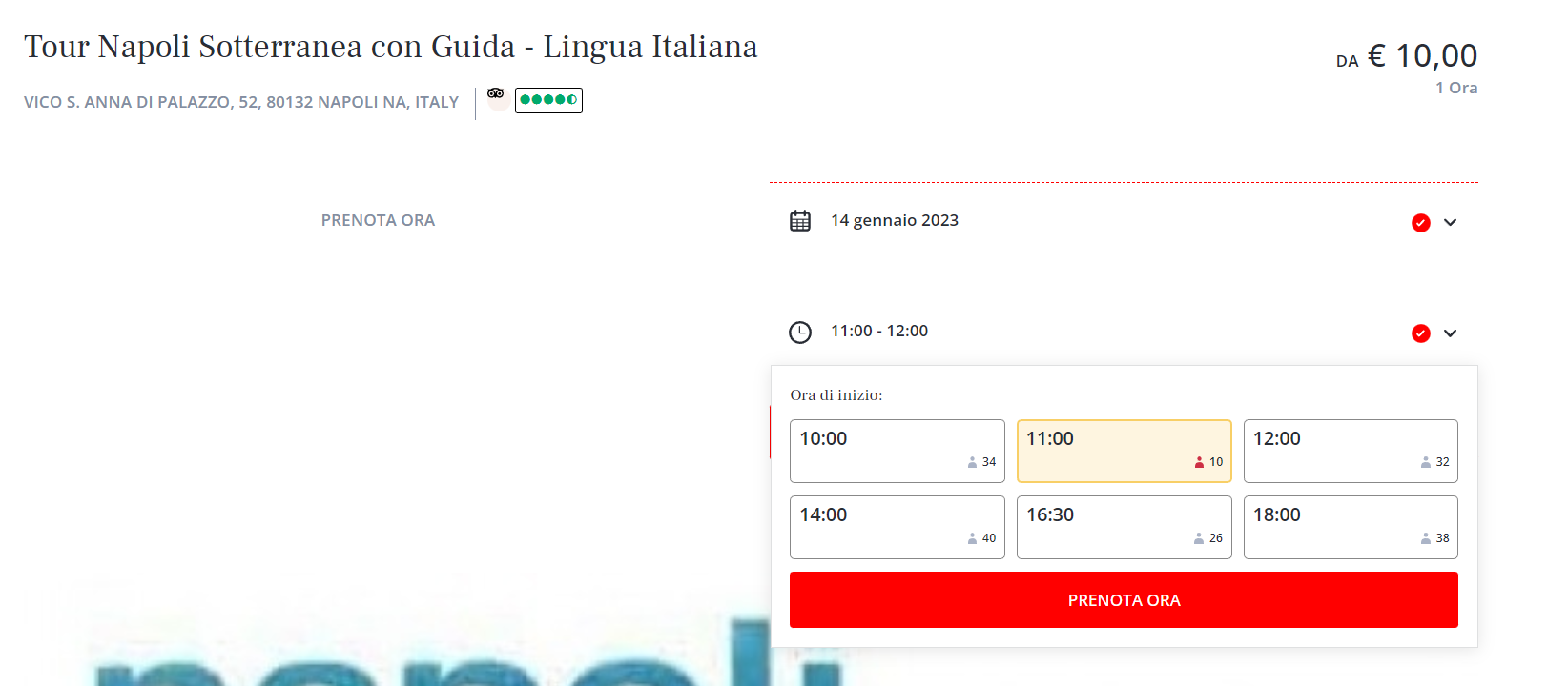come prenotare biglietti per napoli sotterranea
