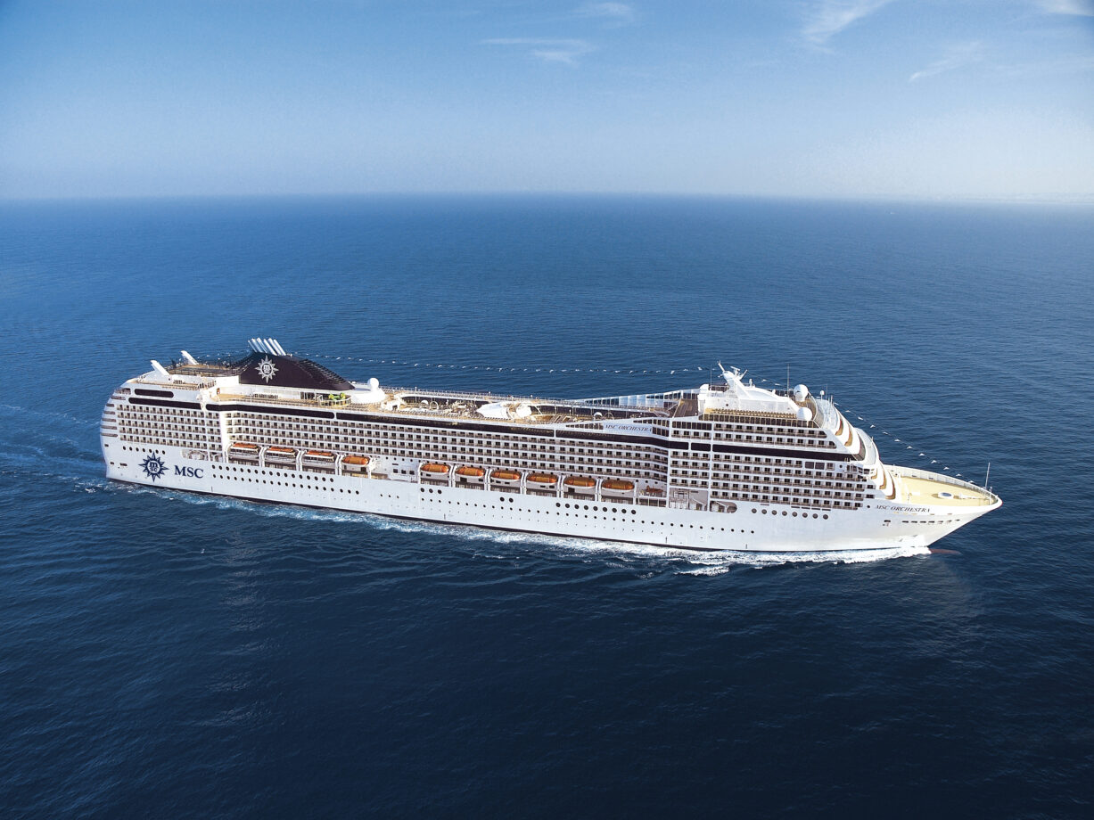 msc orchestra visione aerea