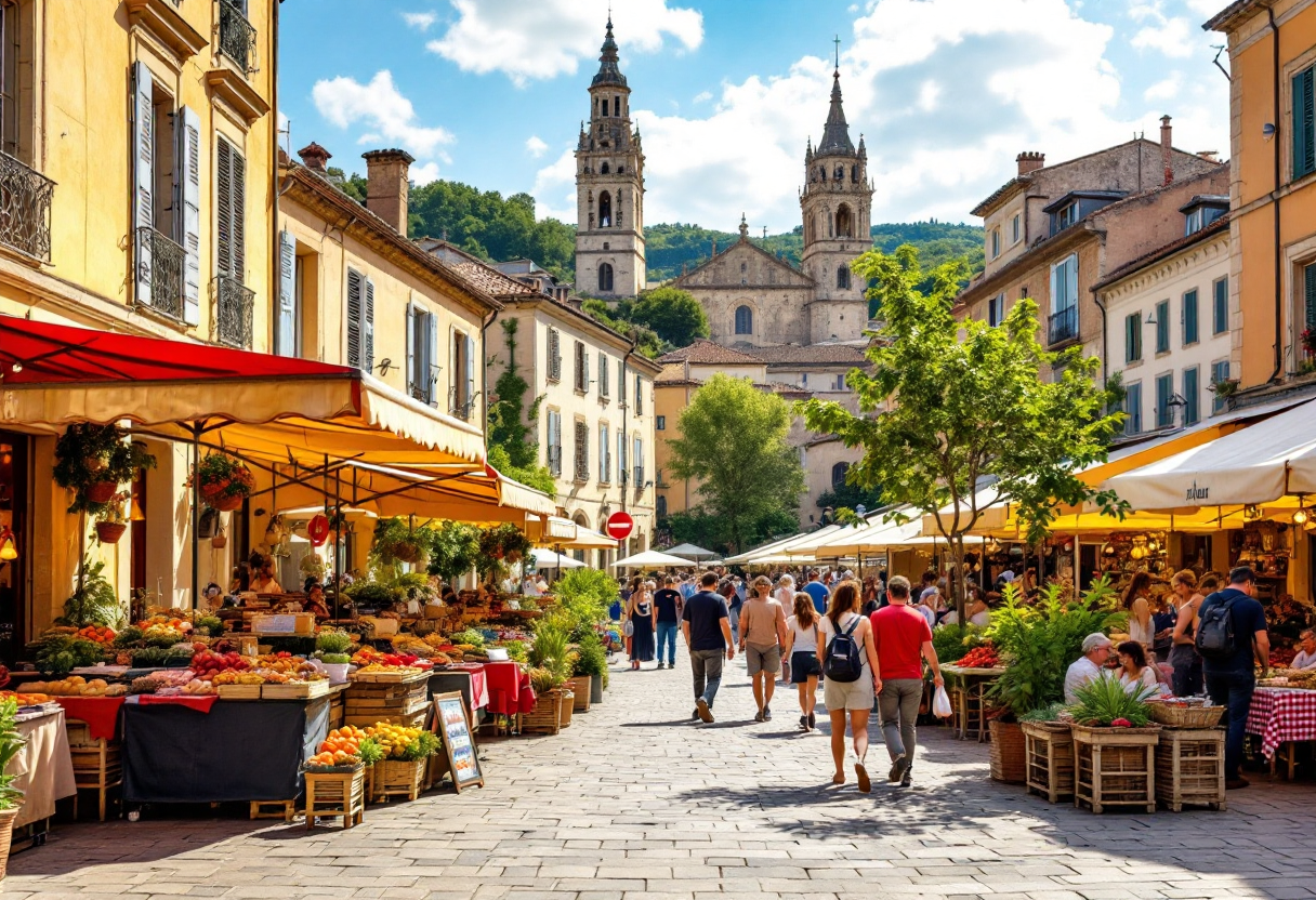 Vista panoramica di Carpentras, un gioiello della Provenza