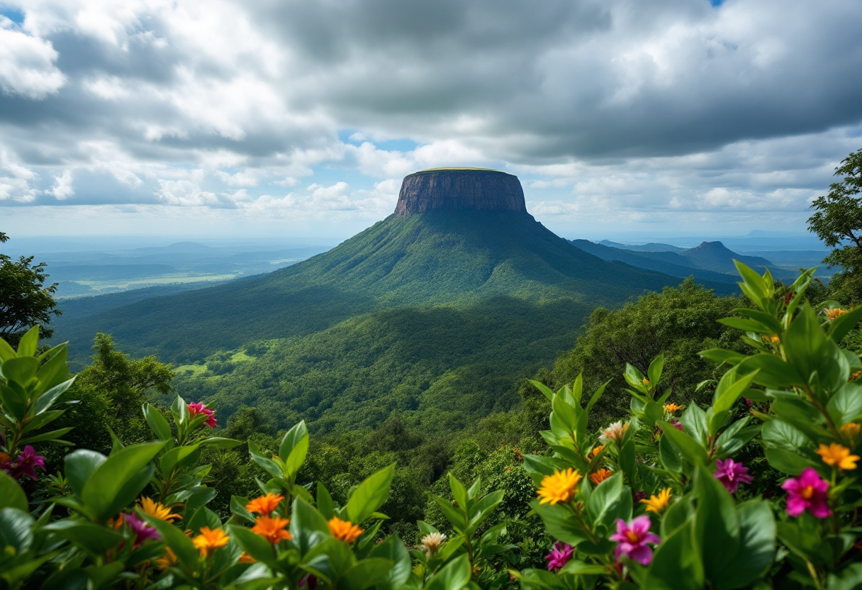 Vista panoramica dei Tepui, montagne iconiche del Venezuela
