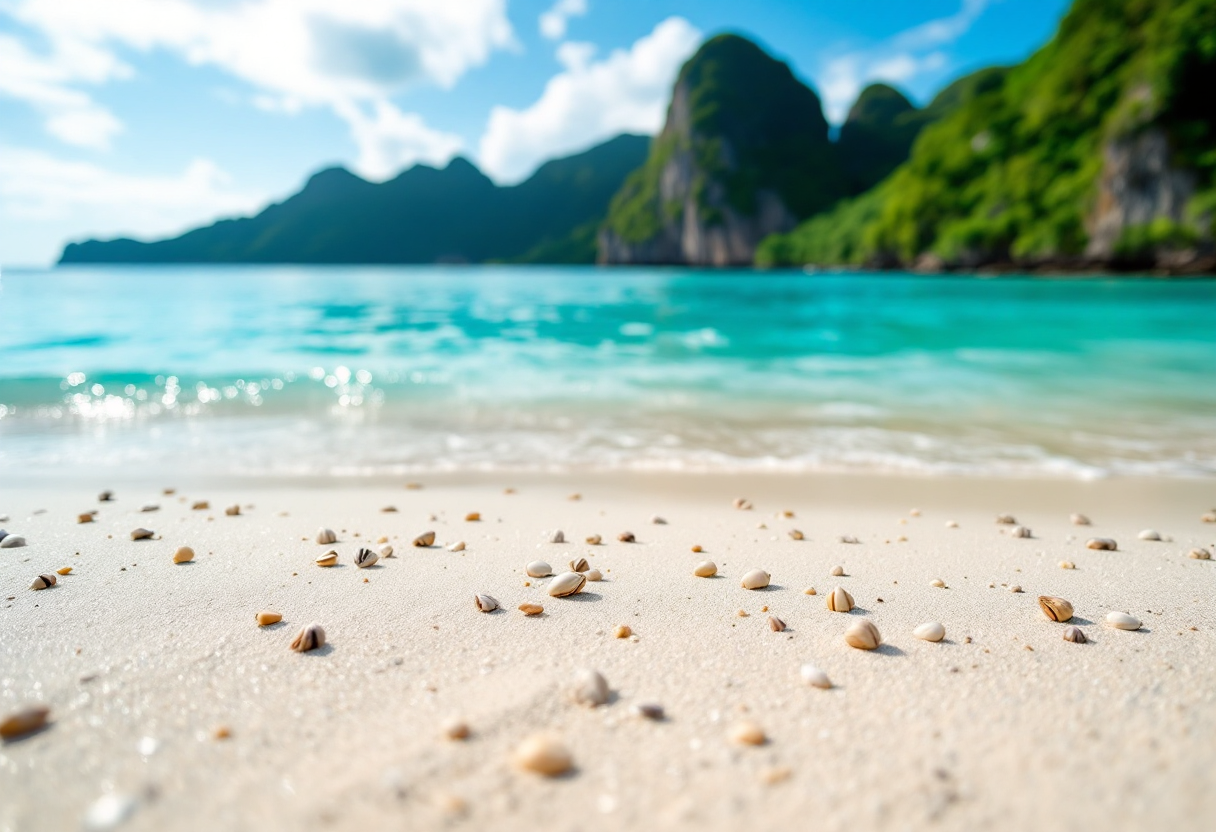 Vista panoramica delle isole Phi Phi in Thailandia
