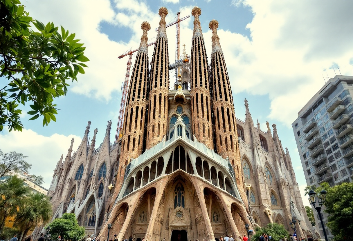 Dettaglio architettonico della Sagrada Familia