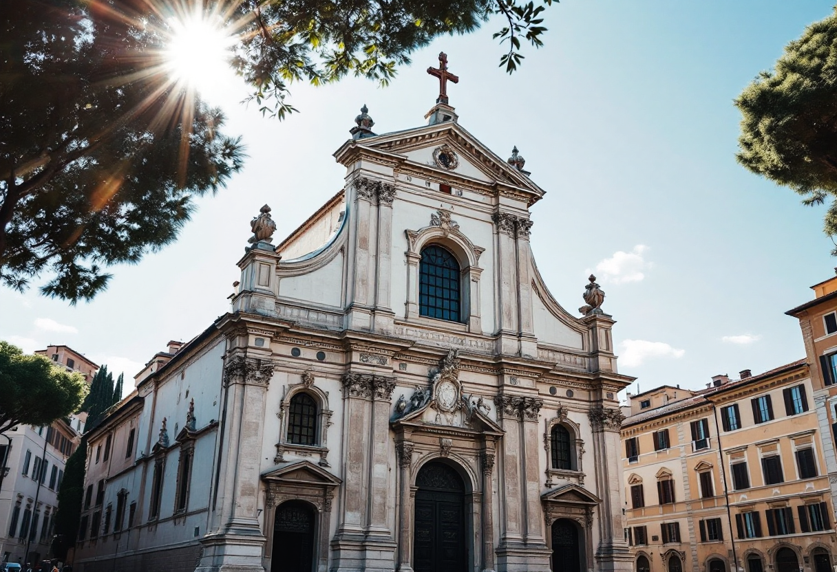 Dettaglio di un'opera di Caravaggio esposta a Roma