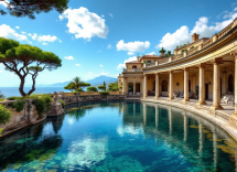 Vista delle antiche terme di Castellammare di Stabia