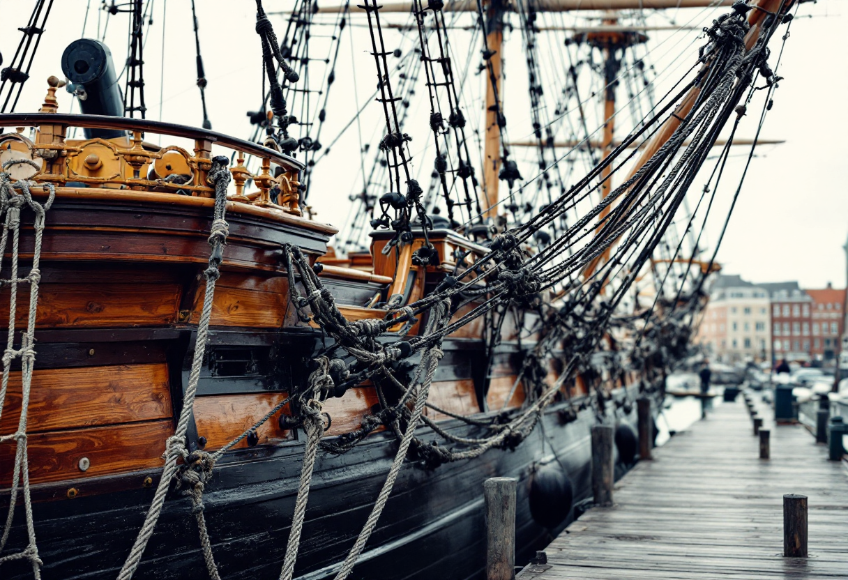 L'Amerigo Vespucci in porto a Reggio Calabria