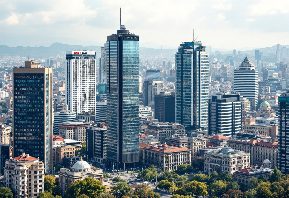 Vista di un edificio moderno ad Ankara, candidato Unesco