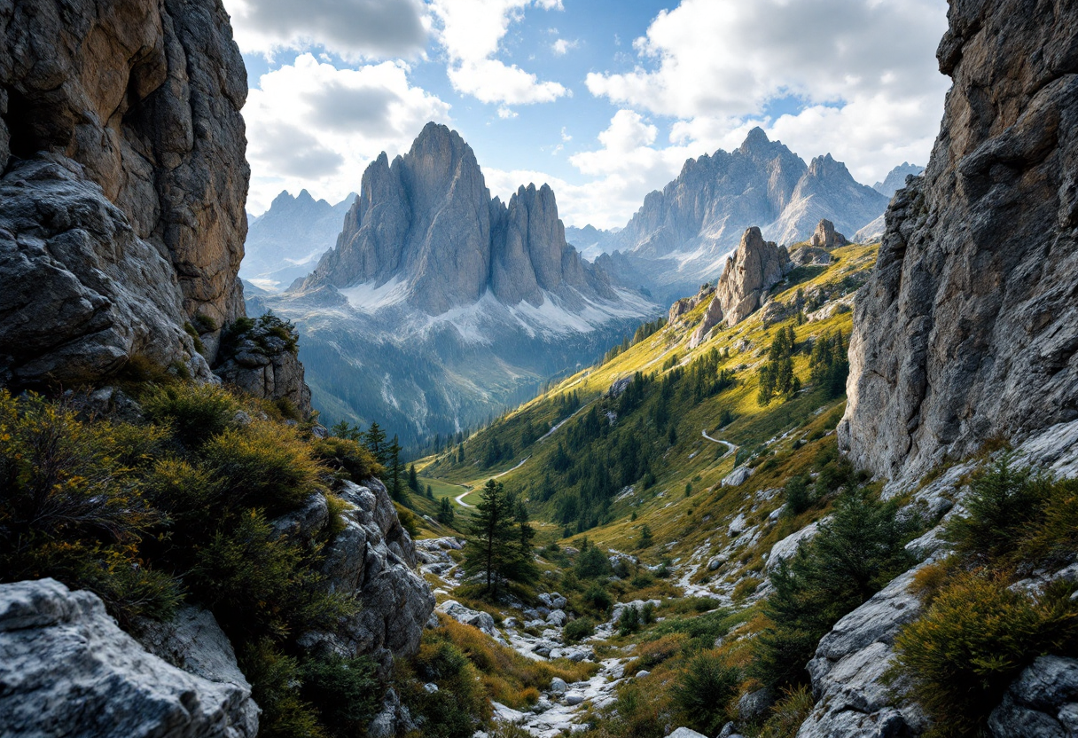 Panorama mozzafiato delle montagne italiane e americane