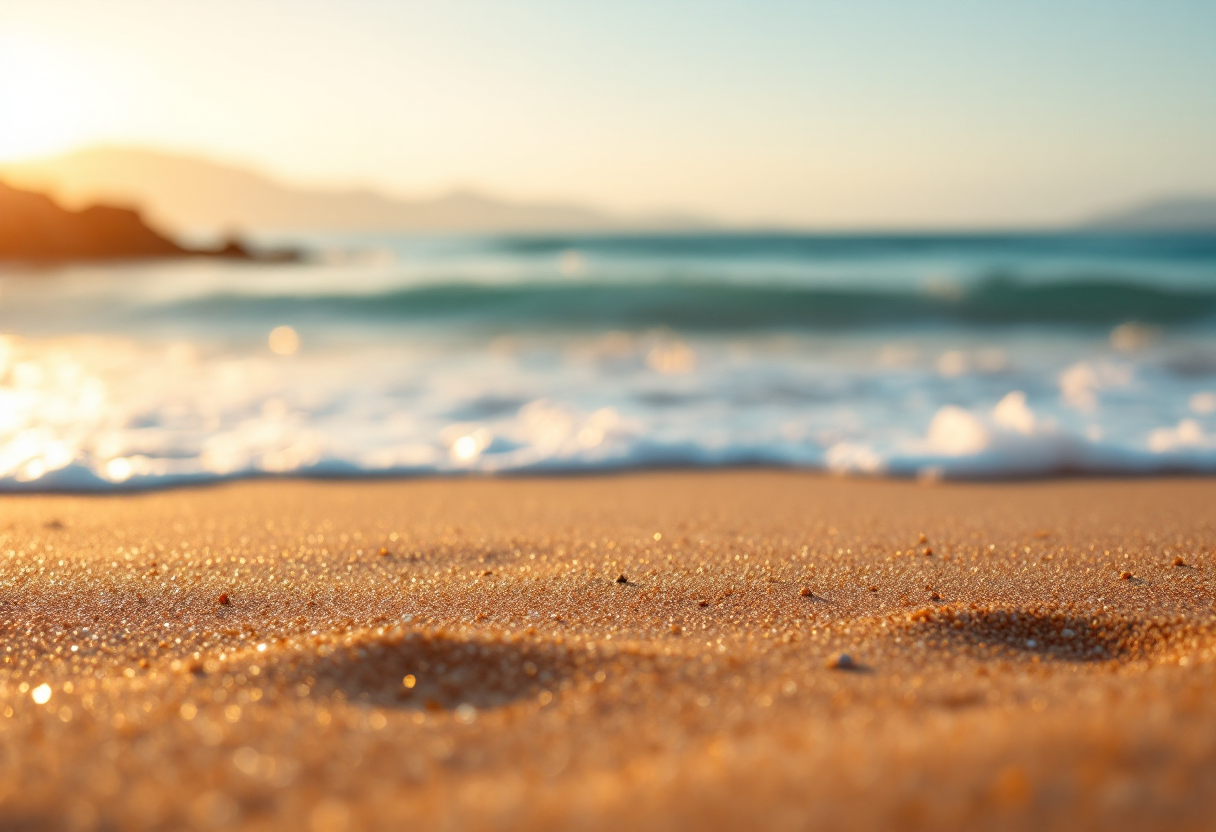 Spiaggia di Formentera con acque cristalline e natura