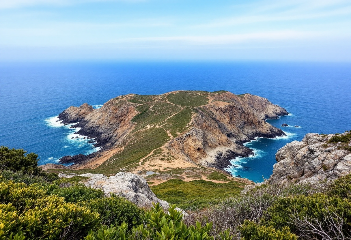 Panorama dell'isola di Anacapa in California