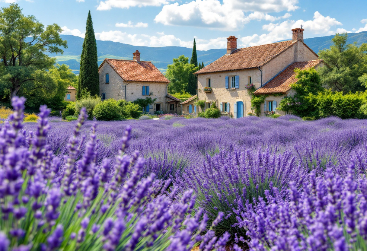 Panorama di luoghi iconici in Francia