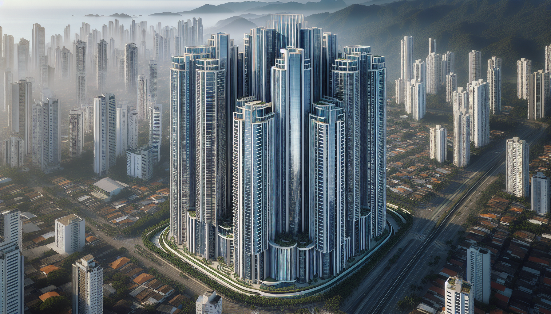 Vista della Senna Tower, il grattacielo più alto del Brasile