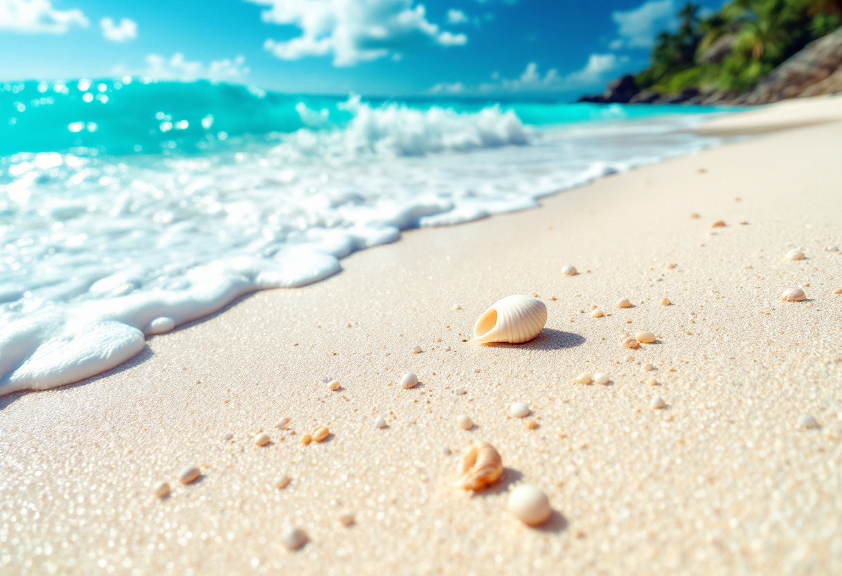Vista panoramica delle spiagge più belle del mondo