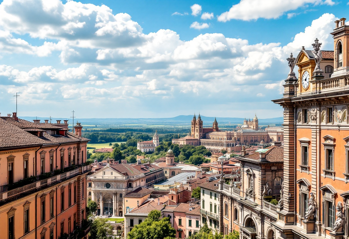 Vista panoramica di Monza, un gioiello lombardo