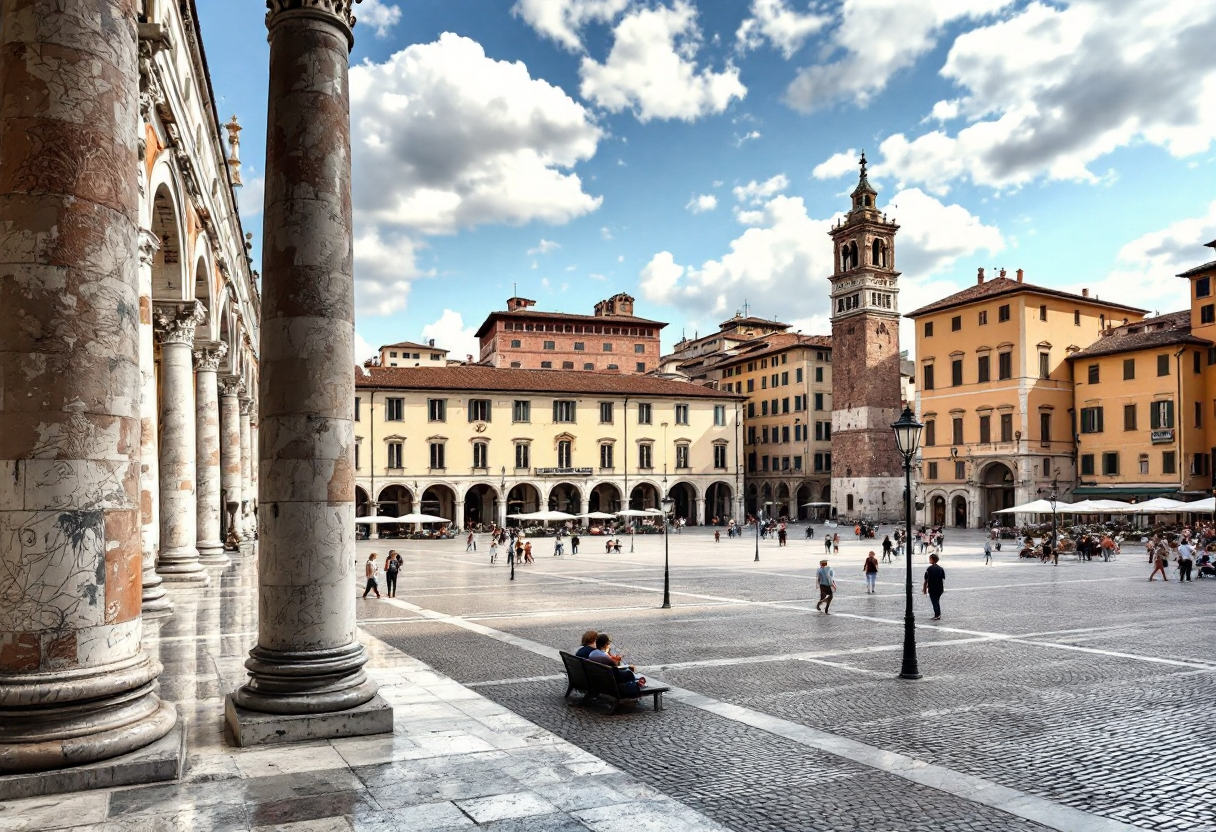 Vista panoramica di Pistoia, Toscana, Italia