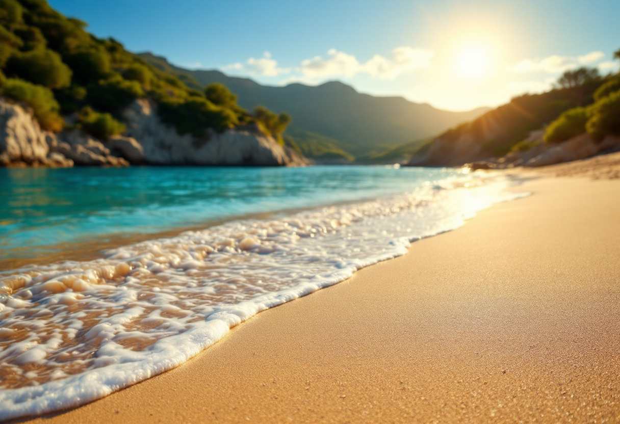 Spiaggia della Sardegna con Bandiere Blu nel 2025