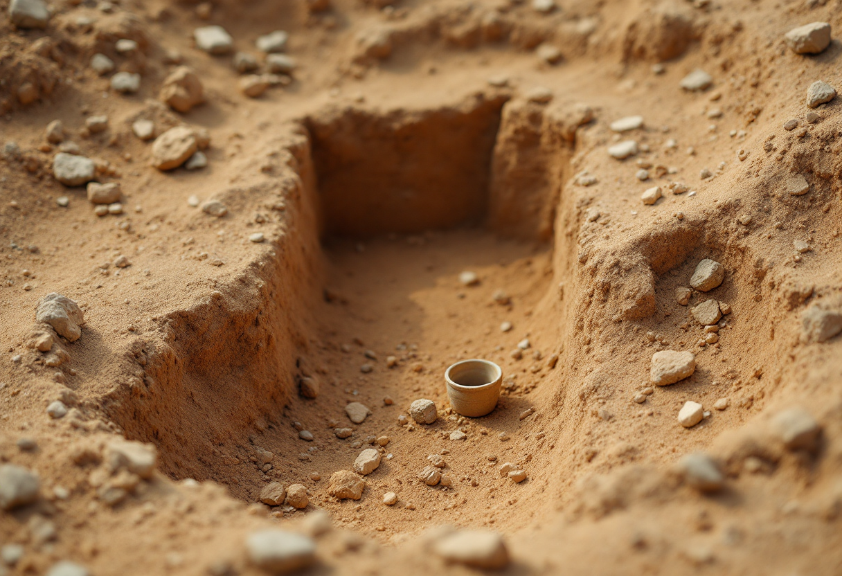 Sei tombe arcaiche scoperte a Gela, Sicilia