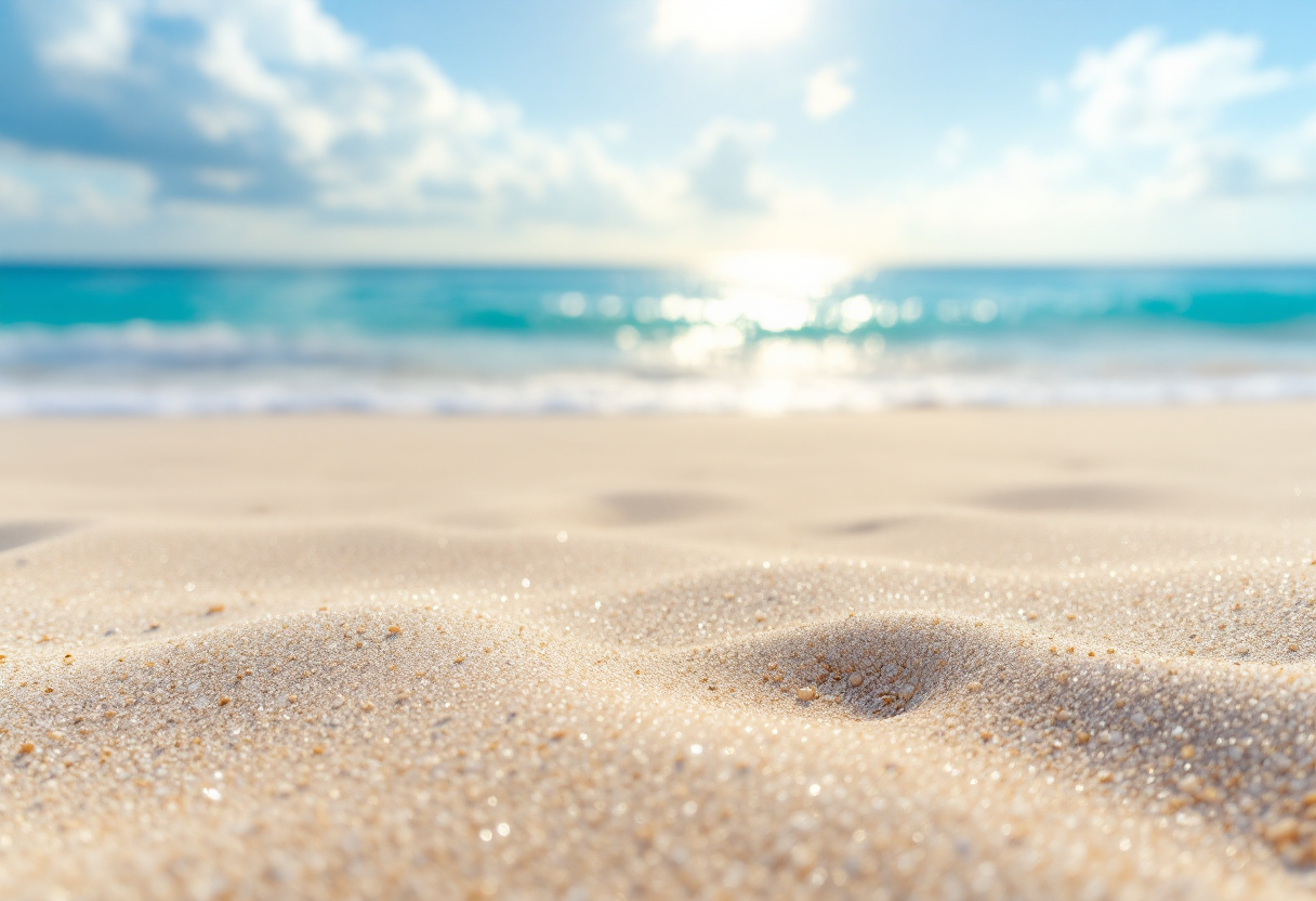 Una vista mozzafiato di una spiaggia paradisiaca
