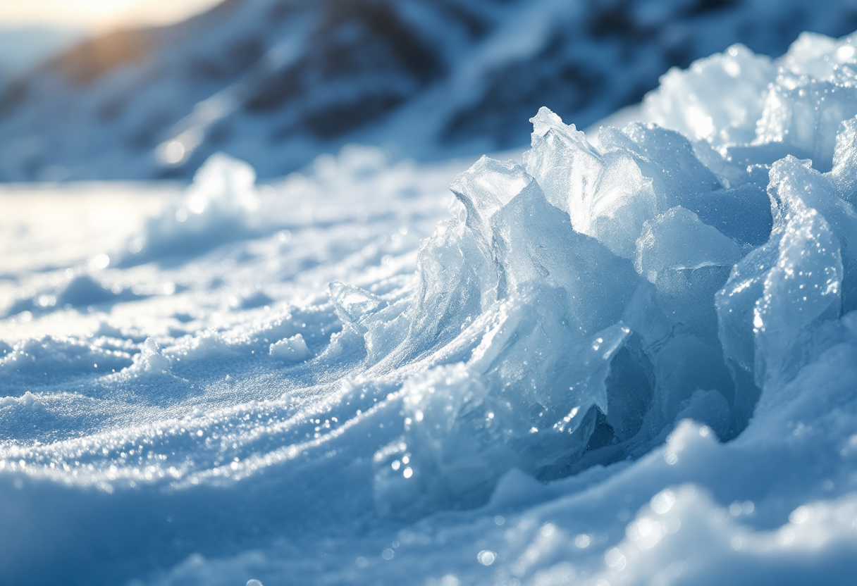 Immagine dei mostri di neve sul Monte Zao in Giappone