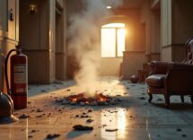 Gabicce Mare: incendio in hotel, vigili del fuoco in azione